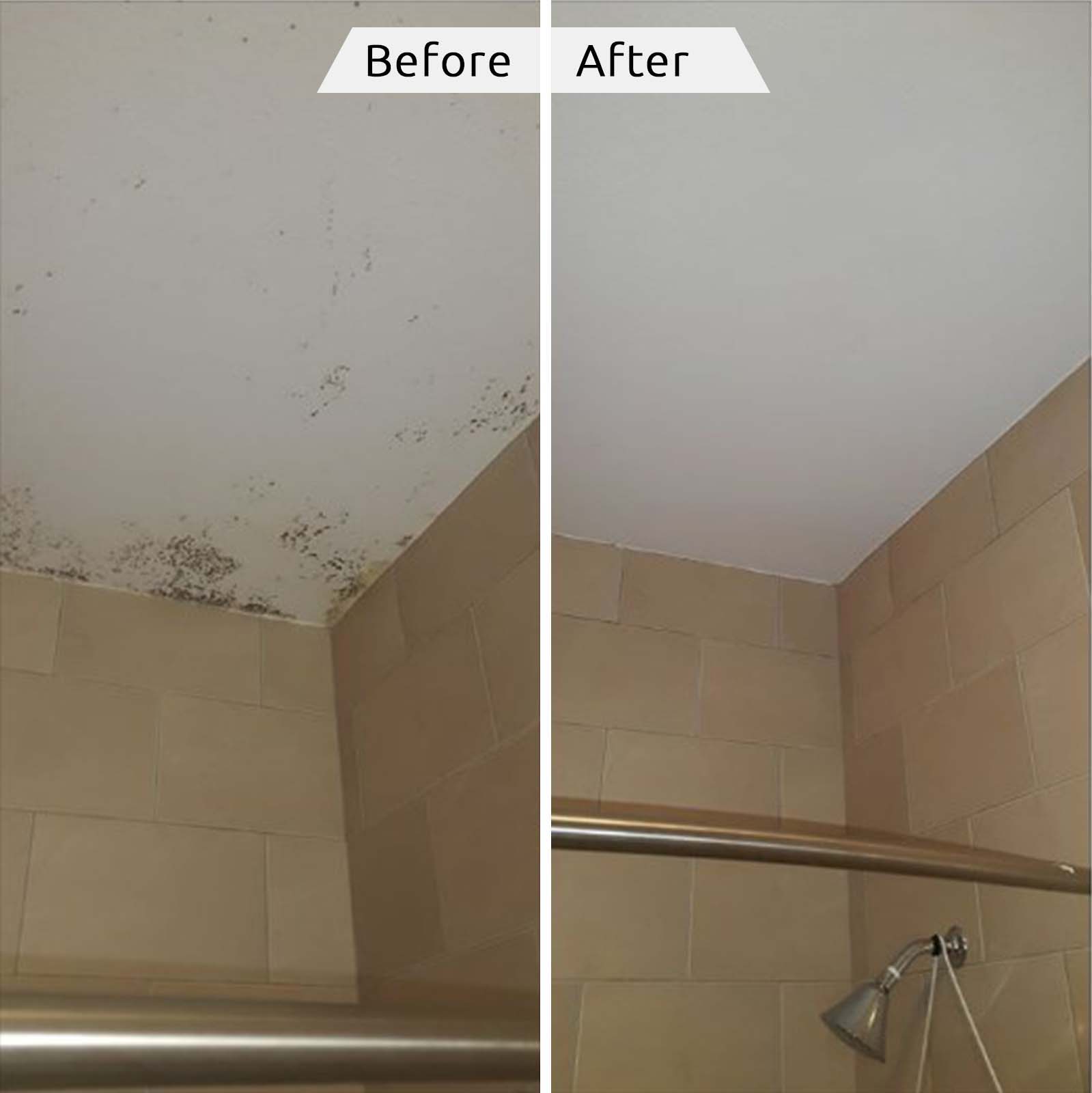 Bathroom ceiling (before/After)